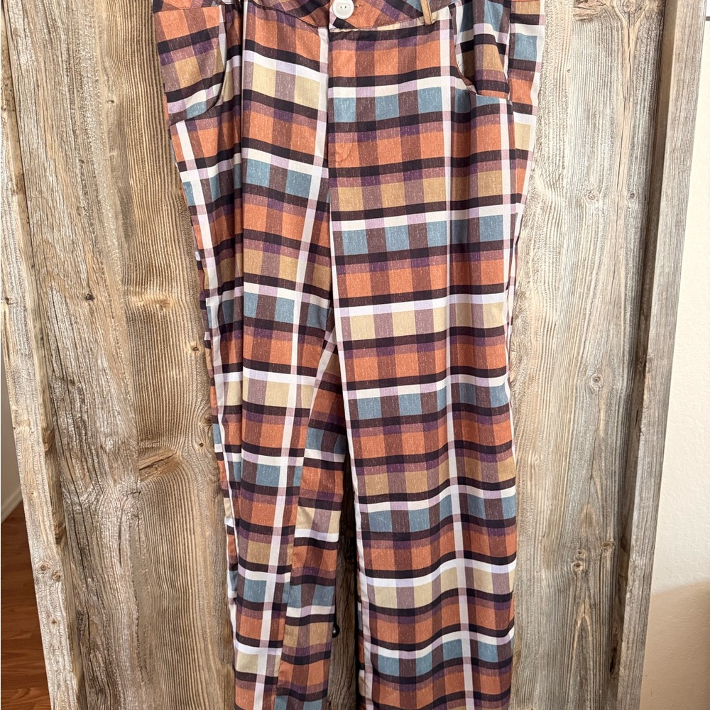 Plaid Multicolor Pants